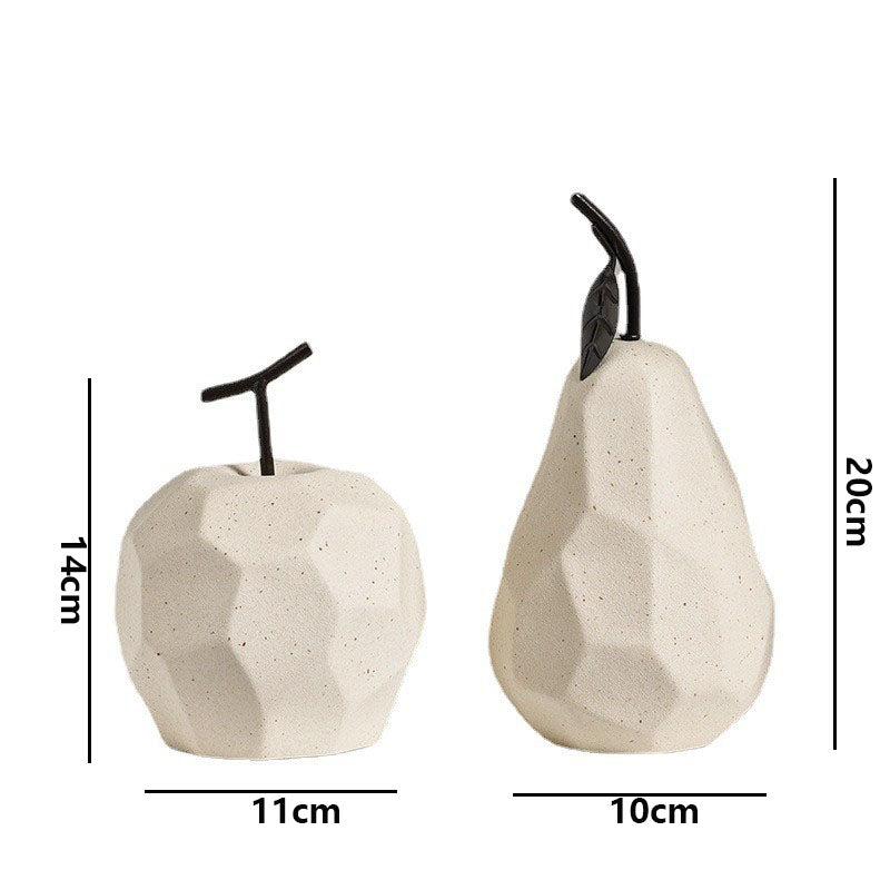 Edle Keramik-Obstdekoration