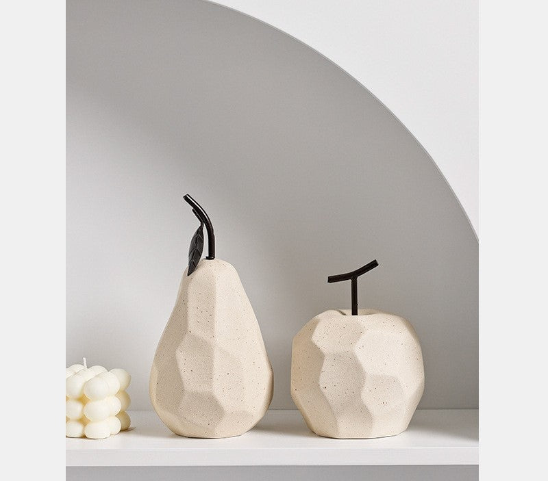 Edle Keramik-Obstdekoration